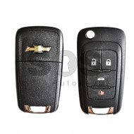 OEM Flip  Key for Chevrolet Buttons:3+1 / Frequency:315MHz / Transponder:PCF 7937/HITAG2/ID46 / Blade signature:HU100 / Immobiliser System:BCM / Part No:GM13586120