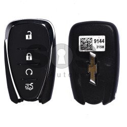 OEM Smart Key for Chevrolet Malibu Buttons:4 / Frequency:315MHz / Transponder:PCF 7937E / Blade signature:HU100 / Immobiliser System:BCM / Keyless Go (Automatic Start)