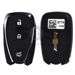 OEM Smart Key for Chevrolet Volt Buttons:3 / Transponder:PCF 7937E / Frequency:434MHz / Blade signature:HU100 / Immobiliser System:BCM / Keyless Go