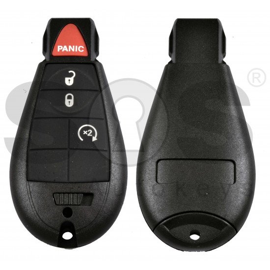 Smart  Key for Jeep/Chrysler/Dodge Buttons:3+1P / Frequency: 433MHz / Transponder: PCF7945/7953 / Blade signature: CY24 / KeylessGO / Automatic Start
