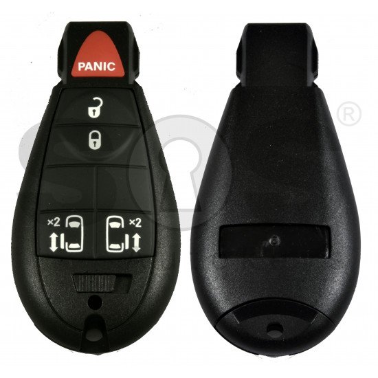 Smart  Key for Jeep/Chrysler/Dodge Buttons:4+1P / Frequency: 433MHz / Transponder: PCF7945/7953 / Blade signature: CY24 / KeylessGO / 