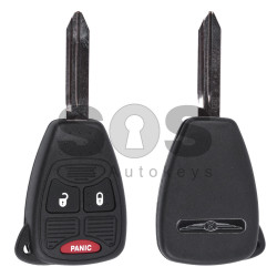 Regular Key for Chrysler Buttons:2+1 / Frequency:433MHz / Transponder:PCF 7961 / Blade signature:CY24