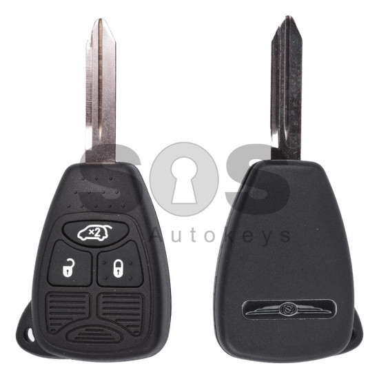 Regular Key for Chrysler Buttons:3 / Frequency:433MHz / Transponder:PCF 7961 / Blade signature:CY24