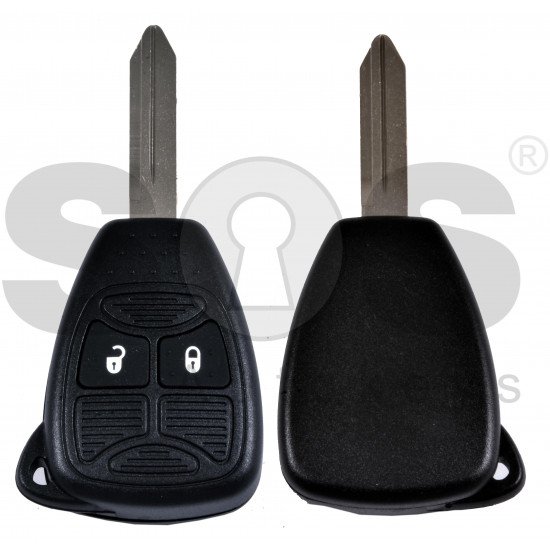 Regular Key for Jeep/ Dodge/ Chrysler  Buttons:2 / Frequency:433MHz / Transponder:PCF 7941 / HITAG2 / Blade signature:CY24  /COMPATIBLE PART NO: 68001703AA / 68001703AC / NO Logo