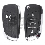 OEM Flip Key for Citroen DS4 Buttons:3 / Frequency:434 MHz / Transponder:PCF 7941 / Blade signature: VA2/ HU83 / Immobiliser System:BCM / Part No: 5FA 010 354-10 / FCC:5FA010354-00