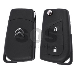 OEM Flip Key for Citroen C1 2015+ Buttons:2 / Frequency:434MHz / Transponder:Tiris DST AES / Blade signature:TOY48 / Immobiliser System:BCM / Model: VALEO: A03TAA / Part No:161 240 9480/161 248 9580/1612489580/1612489480