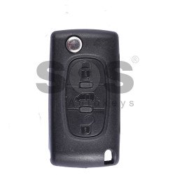 OEM Flip Key for Citroen Buttons:3 / Frequency:433MHz / Transponder:PCF 7941 A / Blade signature:VA2 / Immobiliser System:BCM / Part No: 633344