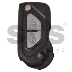 OEM Flip Key for Citroen DS3 Buttons:2 / Frequency:434 MHz / Transponder: HITAG2/ ID46 / PCF7941 / Blade signature:VA2 / Immobiliser System:Delphi / Part No.: 6490FP