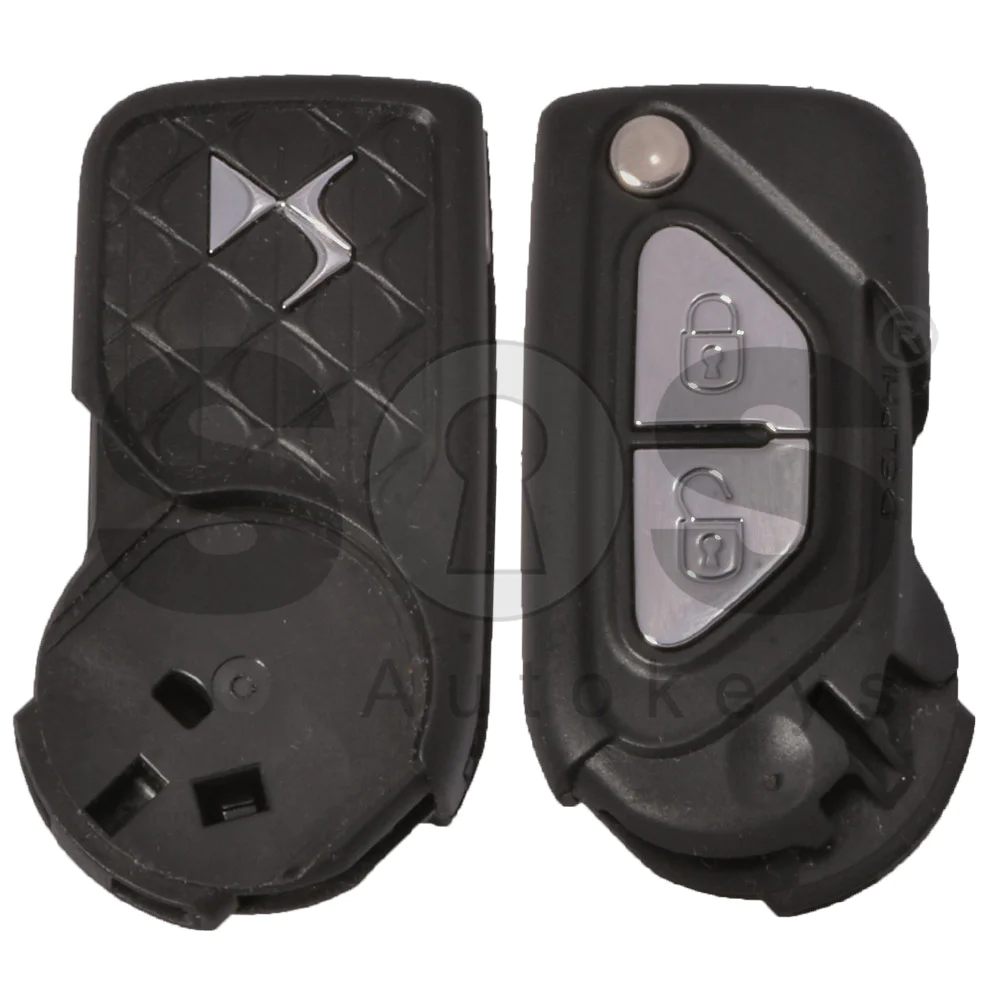 OEM Flip Key for Citroen DS3 Buttons:2 / Frequency:434 MHz / Transponder:  HITAG2/ ID46 / PCF7941 / Blade signature:VA2 / Immobiliser System:Delphi /  
