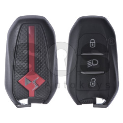 OEM Smart Key for Citroen DS 7 Buttons:3 / Frequency: 434 MHz / Transponder: NCF 29A1M / HITAG AES / FCCID: IM2A / Blade signature: VA2 / Part No: 98244469KY / Keyless GO / Red