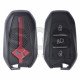 OEM Smart Key for Citroen DS 7 Buttons:3 / Frequency: 434 MHz / Transponder: NCF 29A1M / HITAG AES / FCCID: IM2A / Blade signature: VA2 / Part No: 98244469KY / Keyless GO / Red
