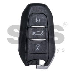 OEM Smart Key for Citroen DS 7 Buttons:3 / Frequency: 434 MHz / Transponder: HITAG AES / FCCID: IM3A / Blade signature: VA2 / Part No:  9834123180 /98 341 23 180 / Keyless GO / Silver