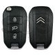 OEM Flip Key for Citroen Buttons:3 / Frequency:434 MHz / Transponder:HITAG AES / Blade signature:HU 83 / Part No : 98 098 210 77/9809821077 