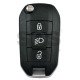 OEM Flip Key for Citroen Buttons:3 / Frequency:434 MHz / Transponder:HITAG AES / Blade signature:HU 83 / Part No : 98 098 210 77/9809821077 