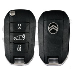 Flip Key for Citroen Buttons:3 / Frequency:434 MHz / Transponder: NCF296A/HITAG AES / Part No : 98 537 139 80 