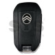 Flip Key for Citroen Buttons:3 / Frequency:434 MHz / Transponder: NCF296A/HITAG AES / Part No : 98 537 139 80 