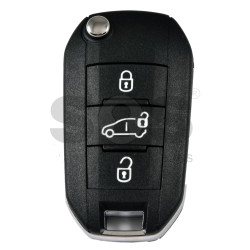 Flip Key for Citroen Buttons:3 / Frequency:434 MHz / Transponder: NCF296A/HITAG AES / Part No : 98 537 139 80 