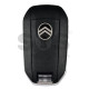 Flip Key for Citroen Buttons:3 / Frequency:434 MHz / Transponder: NCF296/HITAG AES / Part No :  98 115 548 80/9811554880