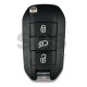 Flip Key for Citroen Buttons:3 / Frequency:434 MHz / Transponder: NCF296/HITAG AES / Part No :  98 115 548 80/9811554880