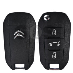 Flip Key for Citroen Buttons:3 / Frequency:434 MHz / Transponder:HITAG AES / Blade signature:HU 83 / Immobiliser System:BCM / 