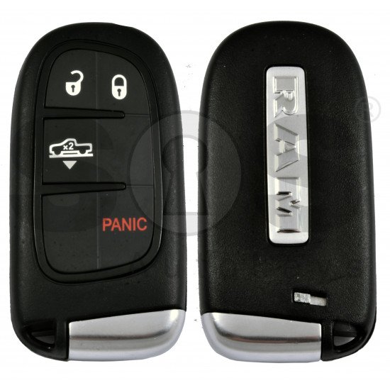 OEM Smart Key for Dodge Ram Buttons:3+1 / Frequency:433MHz / Transponder: PCF 7953 / Blade signature:CY24/SIP22 /  Keyless Go