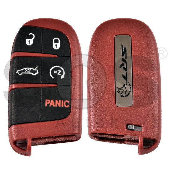 OEM Smart Key for Dodge SRT 2019-2022 Buttons:4+1 / Frequency:433MHz / Transponder: HITAG AES /  Part No : 68394203AA	  / Keyless Go ( Automatic Start )