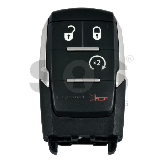 OEM Smart Key for Dodge RAM 2019-2024 Buttons:3+1 / Frequency:434MHz / Transponder: HITAG AES / Part No : 68575428AA / Keyless Go / (Automatic Start) OEM Smart Key for Dodge RAM 2019-2024 Buttons:3+1 / Frequency:434MHz / Transponder: HITAG AES / Part No : 68575428AA / Keyless Go / (Automatic Start)