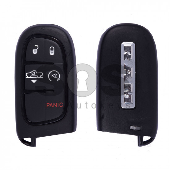 OEM Smart Key for Dodge RAM Buttons:4+1 / Frequency:433MHz / Transponder: HITAG2/ ID46/ PCF 7945/ 7953 / Blade signature:CY24/SIP22 / Keyless Go ( Automatic Start)