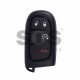 OEM Smart Key for Dodge RAM Buttons:3+1 / Frequency: 433MHz / Transponder: HITAG2/ ID46/ PCF 7945/ 7953 / Blade signature: CY24/ SIP22 / Keyless Go ( Automatic Start )