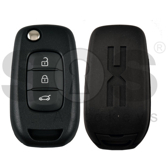 OEM Flip Key for Dacia Buttons:3 / Frequency:434MHz / Transponder: PCF7961/HITAG AES  