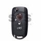 OEM Flip Key for Fiat 500/500X Buttons:3 / Frequency:434MHz / Transponder:Megamos 88/ AES / VIRGIN / Blade signature:SIP22 / Model: I6FA / Part. No: 71778806 / 600062670