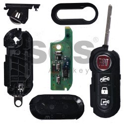 OEM Flip Key for Fiat Ducato/Doblo Buttons:3 / Frequency:434MHz / Transponder: HITAG2/ ID46/ PCF7946 (Locked) / Blade signature:SIP22 / Immobiliser System:Delphi BSI
