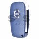 Flip Key for Fiat Fiorino Buttons:3 / Frequency:433MHz / Transponder:PCF7946 / Blade signatire:SIP22 / Immobiliser System:Delphi BSI / Part No:21003377