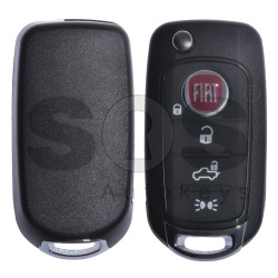 OEM Flip Key for Fiat 500 / 500X Buttons:4 / Frequency: 434MHz / Transponder:Megamos 88/ AES / Blade signature: SIP22 / VIRGIN / Model: I6FA / Part. No: 71778806 / 6000626702 / AFTERMARKET SHELL