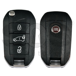 OEM  Flip Key for Fiat   Buttons:3 / Frequency:434MHz / Transponder:  NCF296/HITAG 128 BIT AES  / Part No : 98480942/98 480 942 80 