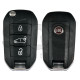 OEM  Flip Key for Fiat   Buttons:3 / Frequency:434MHz / Transponder:  NCF296/HITAG 128 BIT AES  / Part No : 98480942/98 480 942 80 