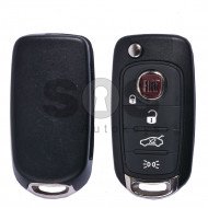 OEM Flip Key for Fiat 500 / 500X Buttons:4 / Frequency: 434MHz / Transponder:Megamos 88/ AES / Blade signature: SIP22 / VIRGIN / Model: I6FA / Part. No: 71778806 / 6000626702