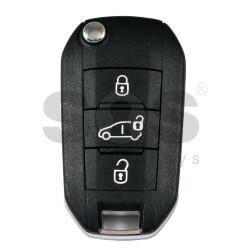 OEM  Flip Key for Fiat   Buttons:3 / Frequency:434MHz / Transponder:  NCF296/HITAG AES  / Part No : 9852923080/98 529 230 80