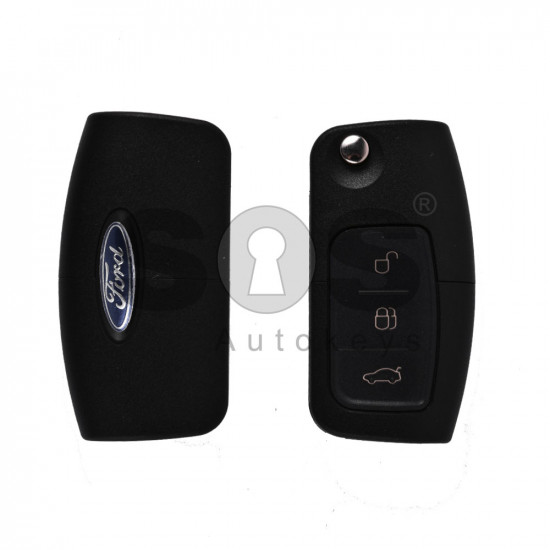  Flip Key for Ford Buttons:3 / Frequency:434MHz / Transponder: 4D63 / Blade signature:HU101/FO21 / Immobiliser System:Dashboard / Part No:3M5T 15K601 DB