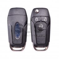 OEM Flip Key for Ford Buttons:3 / Frequency:868MHz / Transponder:HITAG Pro / Blade signature:HU101 / Part No:357141-00302 ( Automatic Start )