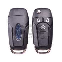 OEM Flip Key for Ford Buttons:3 / Frequency:868MHz / Transponder:HITAG Pro / Blade signature:HU101 / Part No:357141-00302 ( Automatic Start )