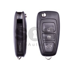 OEM Flip Key for Ford Mondeo Buttons:3 / Frequency:433MHz / Transponder:4D63 / Blade signature:HU101 / Immobiliser System:Dashboard / Part No:AM5T-15K601AA
