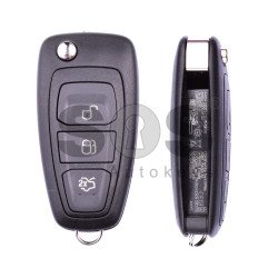 OEM Flip Key for Ford Buttons:3 / Frequency:433 MHz / Transponder:4D63 /Blade signature:HU101 / Immobiliser system:Dashboard  / Part No: AM5T 15K601 AD/174 3826/179 6434 