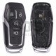 OEM Smart Key for Ford Buttons:4 / Frequency:868MHz / Transponder:HITAG Pro / Blade signature:HU101 / Part No:DS7T-15K601-GL / Keyless Go ( Automatic Start )