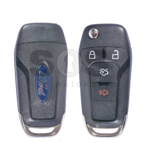 OEM Flip Key for Ford Fusion Buttons:3+1 / Frequency:315MHz / Transponder:HITAG-Pro / Blade signature:HU101 (Second hand)