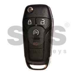 OEM Flip Key for Ford F-150 Buttons:3+1 / Frequency: 902MHz / Transponder: HITAG Pro / Blade signature: HU101 / Part No: 027161-01753 ( Automatic Start )