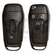 OEM Flip Key for Ford F-150 Buttons:3+1 / Frequency: 902MHz / Transponder: HITAG Pro / Blade signature: HU101 / Part No: 027161-01753 ( Automatic Start )