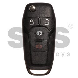 OEM Flip Key for Ford Fusion Buttons:3+1 / Frequency: 315MHz / Transponder:HITAG PRO / Blade signature: HU101 / Part No: 183143-00338