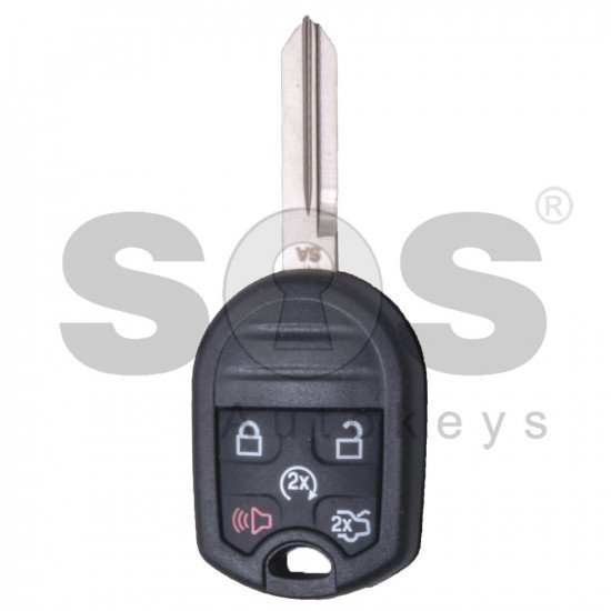 Regular Key for Ford Mustang Buttons:4+1P / Frequency: 433MHz / Transponder: Texas Crypto 40/80 bits ID 6D - 63 / Blade signature: FO24/ CY24 / (Automatic start) Regular Key for Ford Mustang Buttons:4+1P / Frequency: 433MHz / Transponder: Texas Crypto 40/80 bits ID 6D - 63 / Blade signature: FO24/ CY24 / (Automatic start)