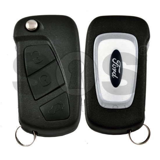 OEM Flip Key for Ford KA Buttons:3 / Frequency:433 MHz / Transponder:PCF 7946 LOCKED  /Blade signature:SIP22 / Immobiliser system:Dashboard  / Part No: 1838586